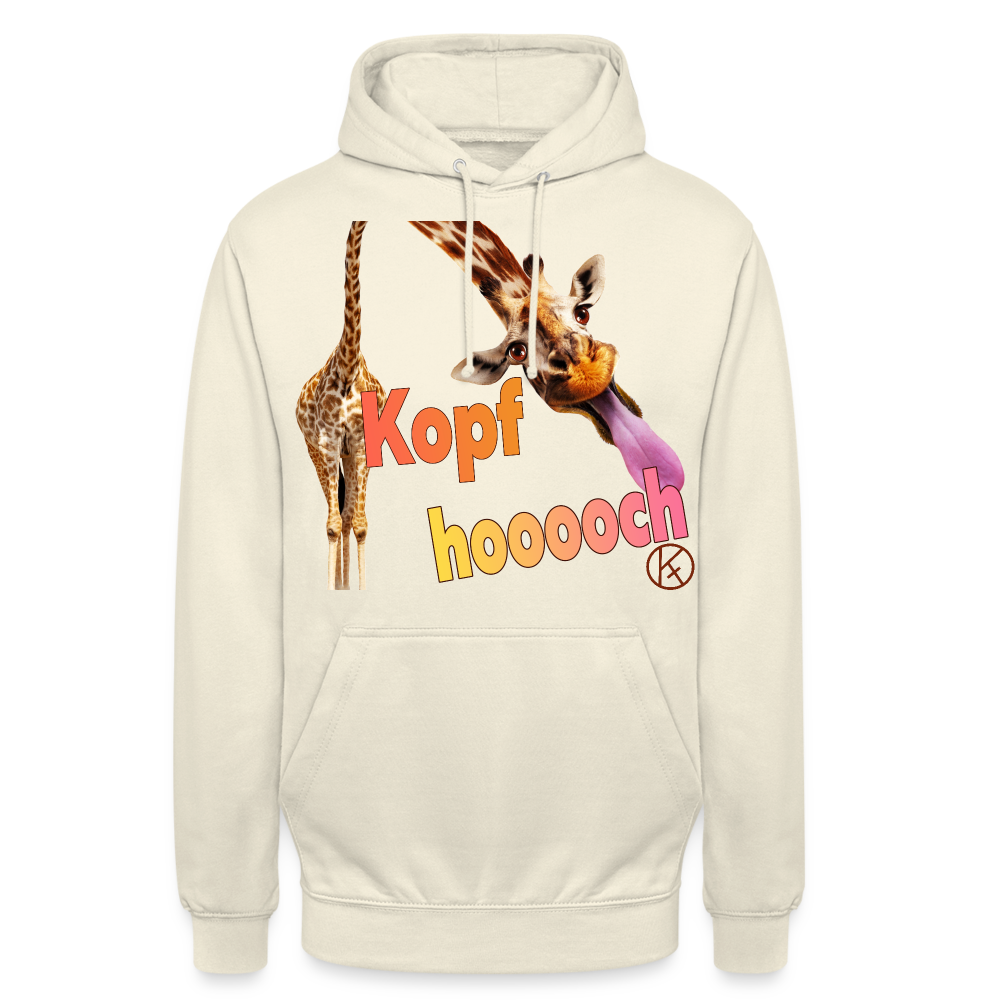 kopf hoch-giraffe - tierisches - Unisex Hoodie - Vanille-Milchshake