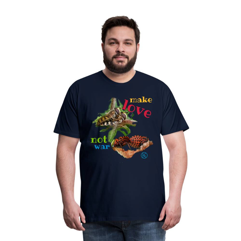 make-love - tierisches - Männer Premium T-Shirt - Navy