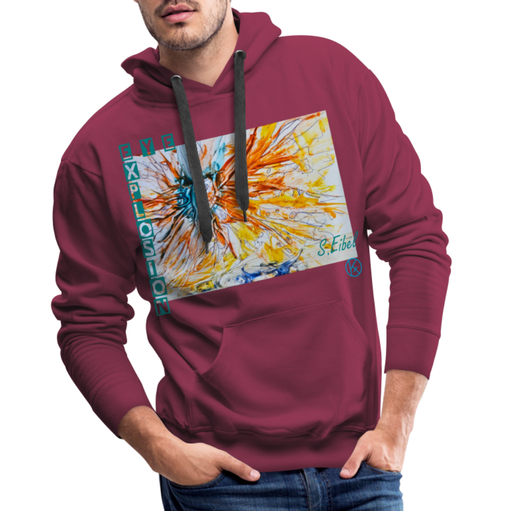 Eye Explosion - eibelartig - Palette - Männer Premium Hoodie - Bordeaux