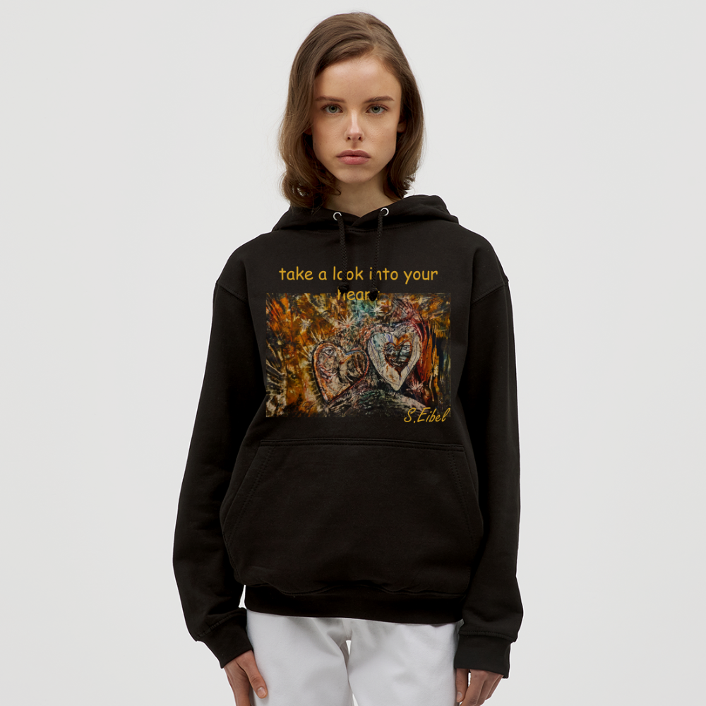 take a look into your heart - Unisex Hoodie - Schwarz