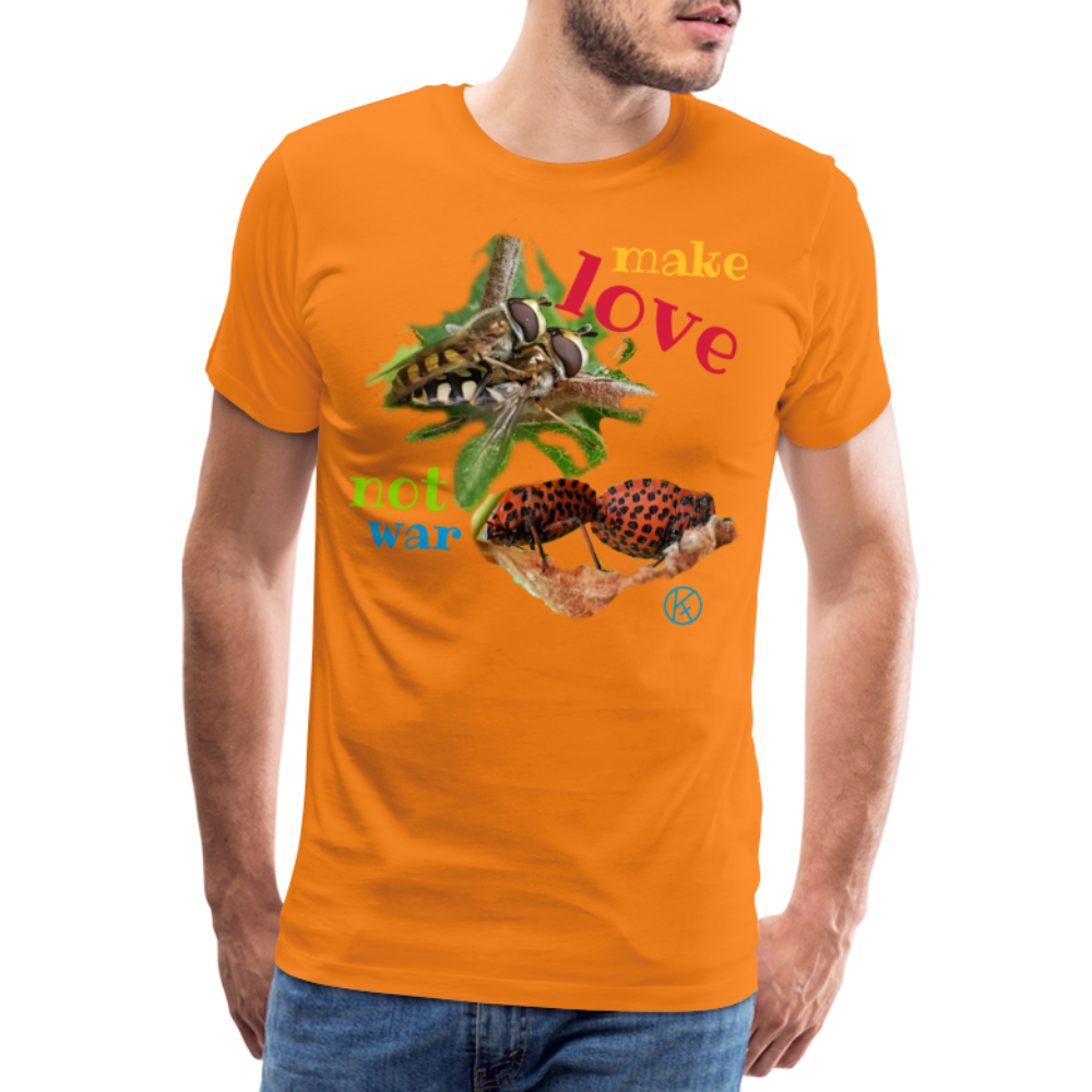 make-love - tierisches - Männer Premium T-Shirt - Orange