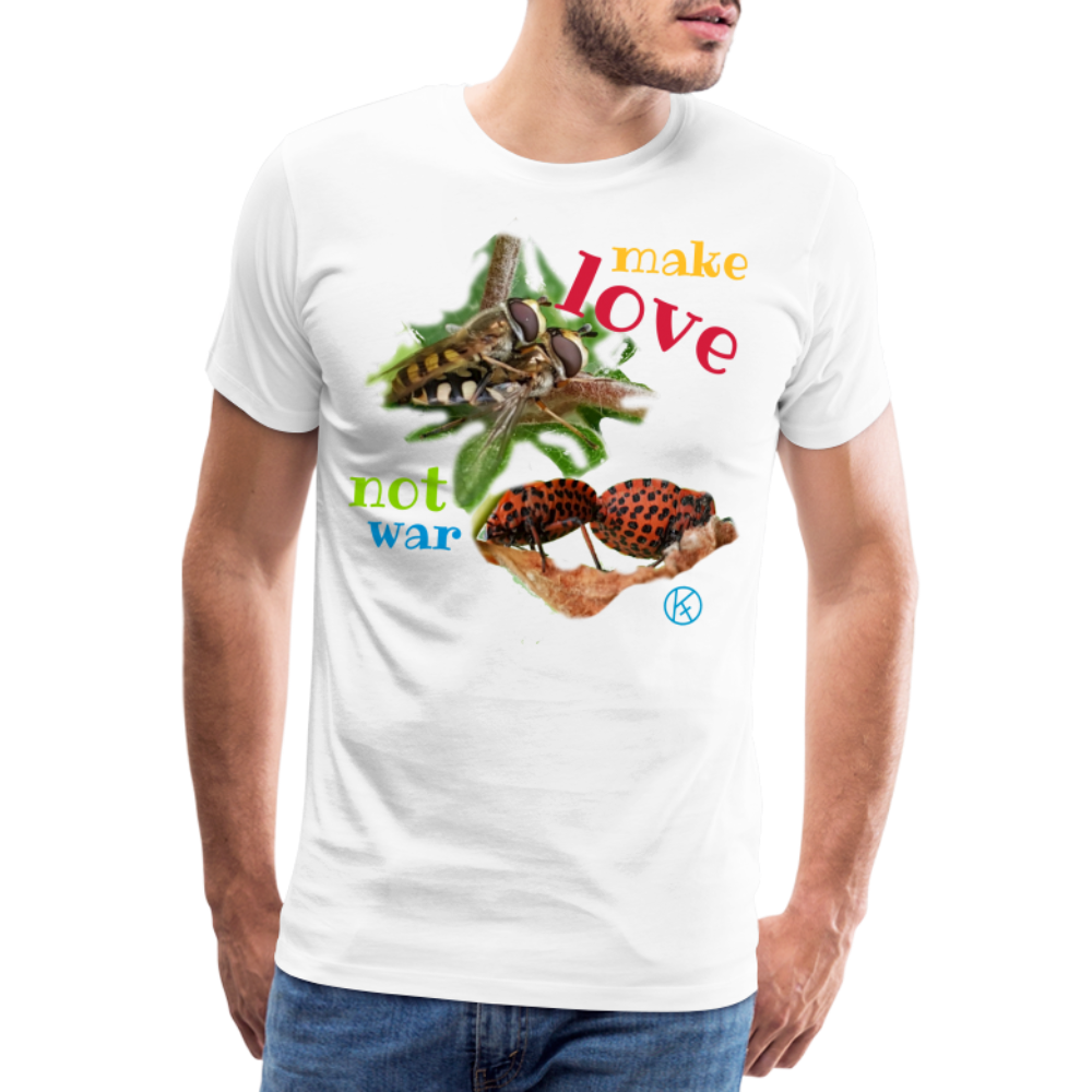 make-love - tierisches - Männer Premium T-Shirt - Weiß