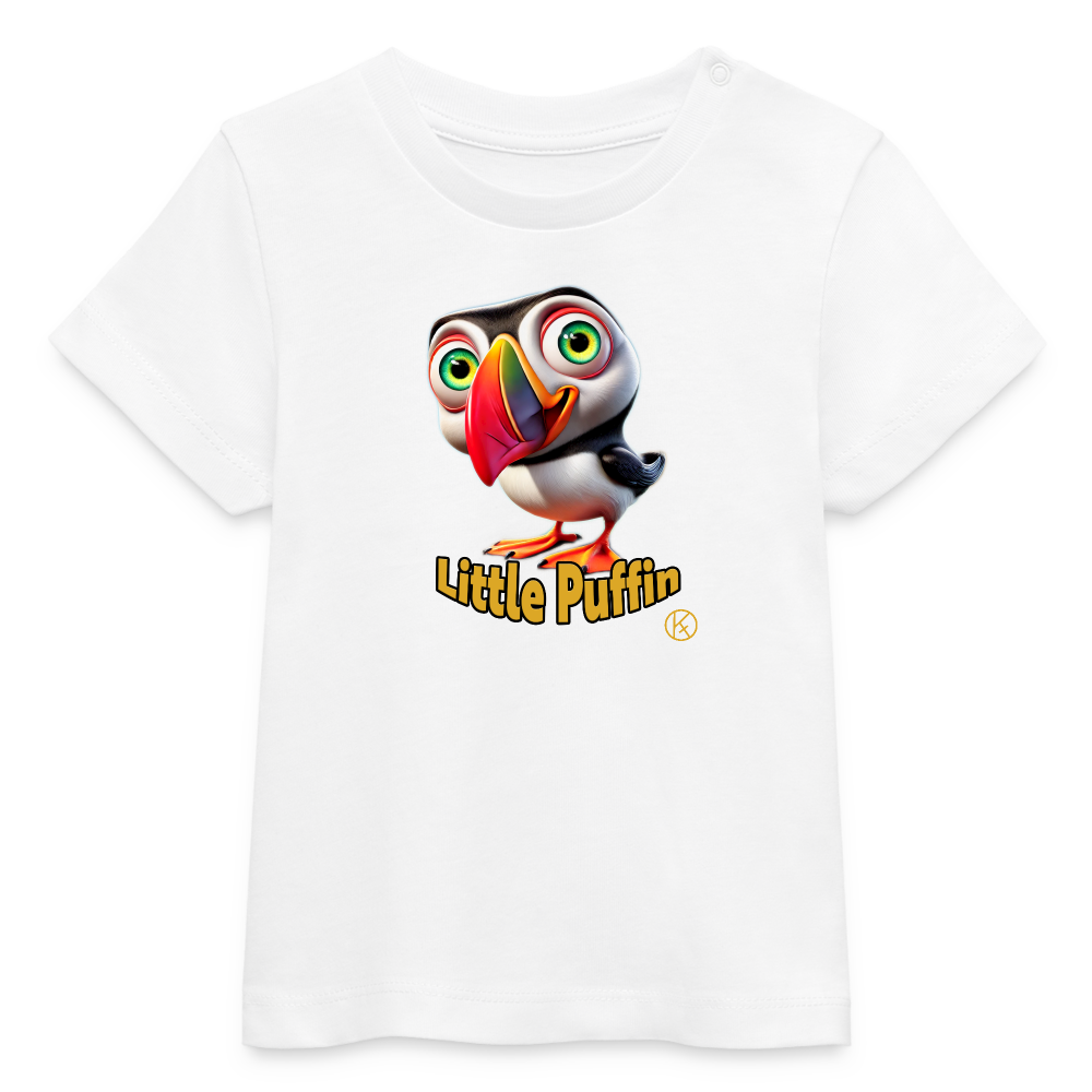 Little Puffin - tierisch - Stanley/Stella Baby Bio-T-Shirt - Weiß