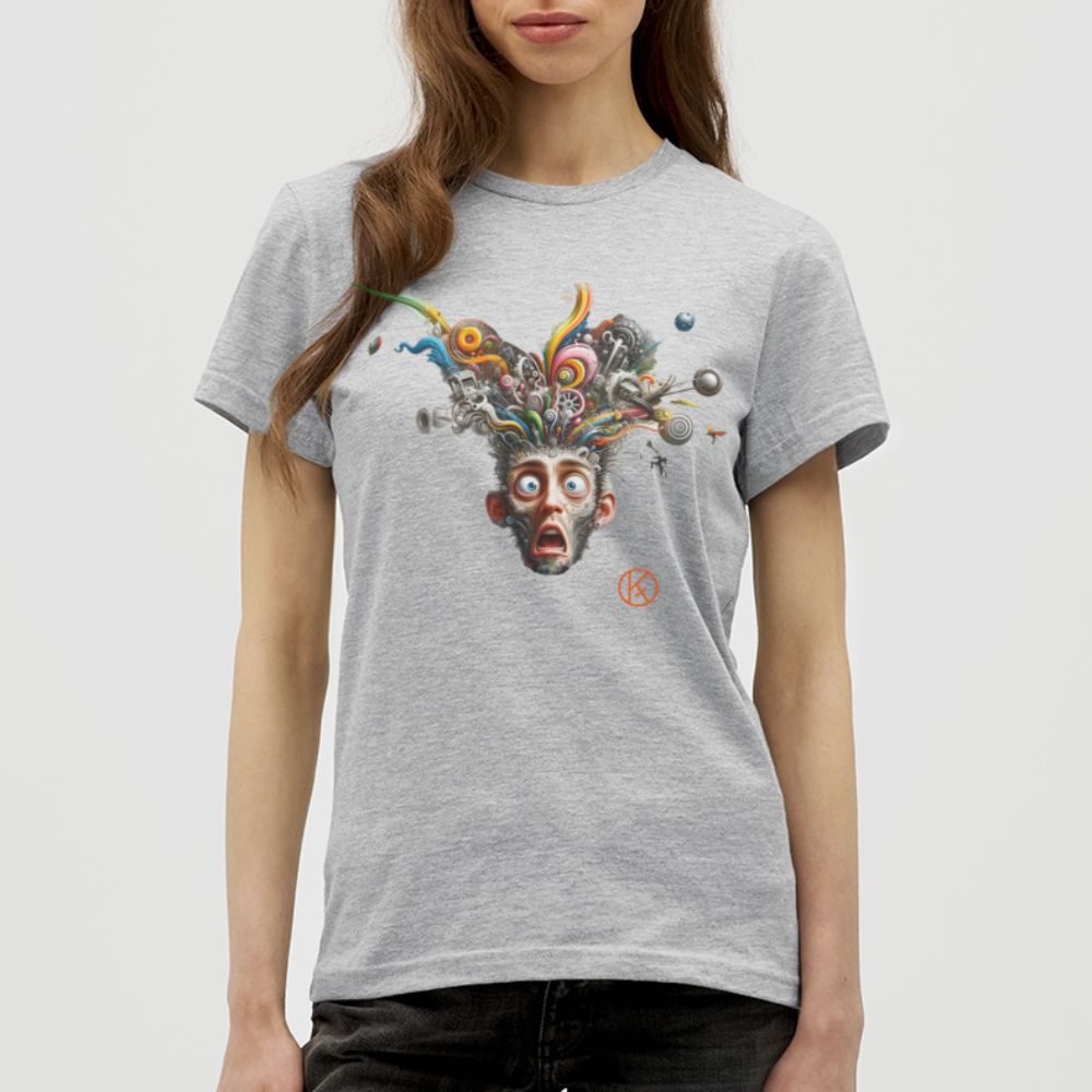 Showroom - Frauen T-Shirt Gildan - Grau meliert