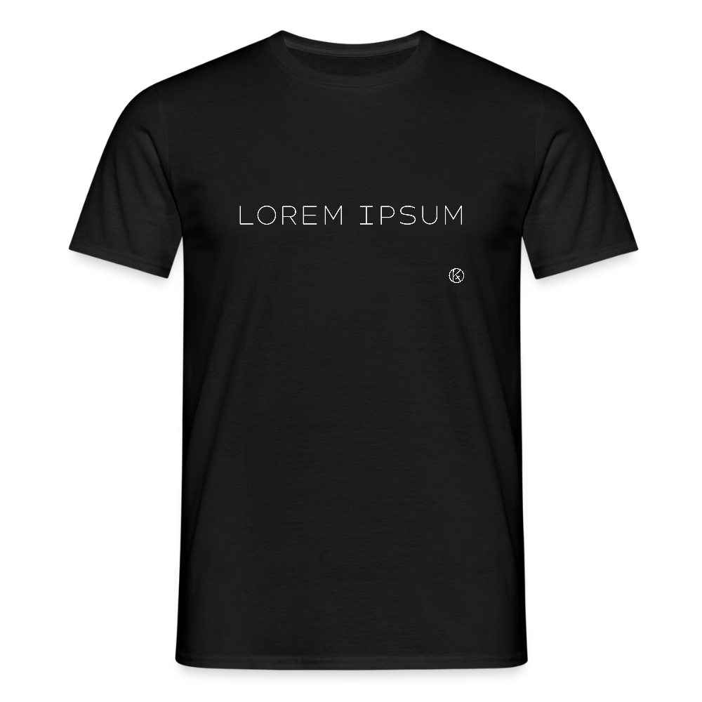 Lorem ipsum - schwarz - kf - Männer T-Shirt - Schwarz