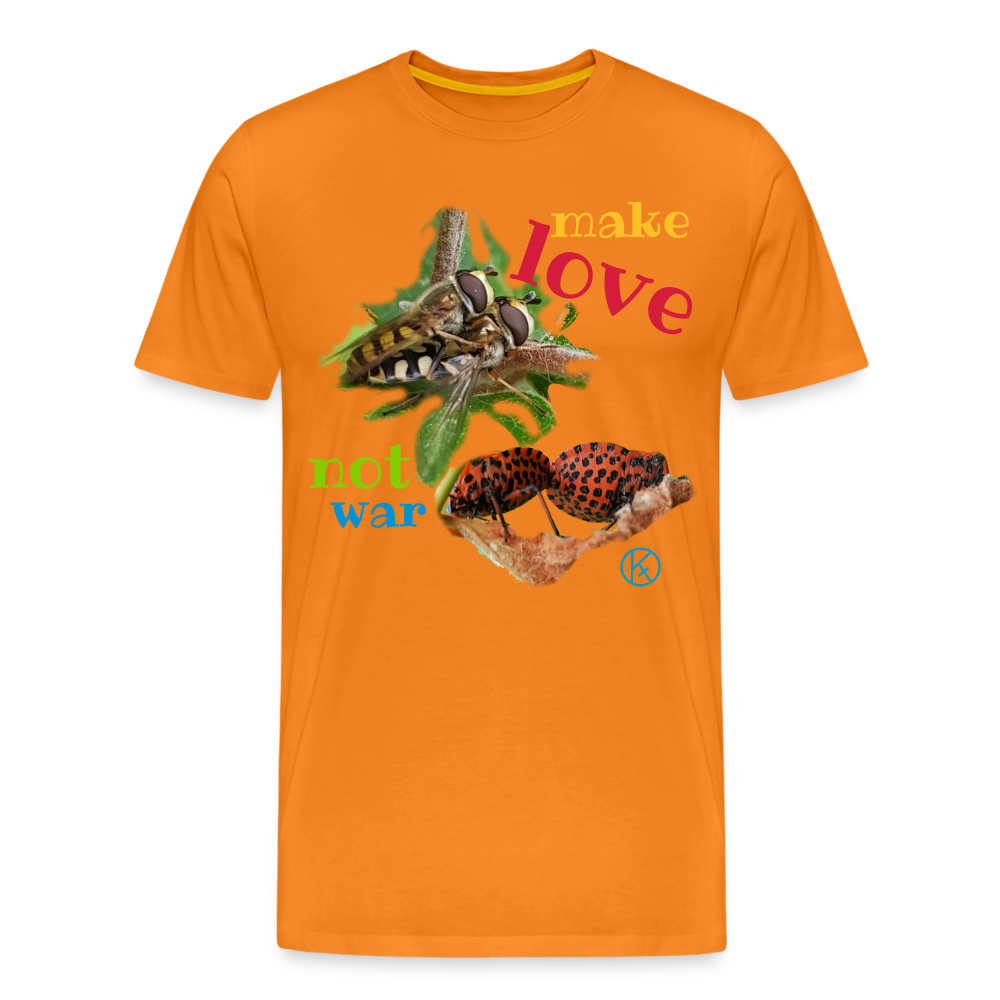 make-love - tierisches - Männer Premium T-Shirt - Orange