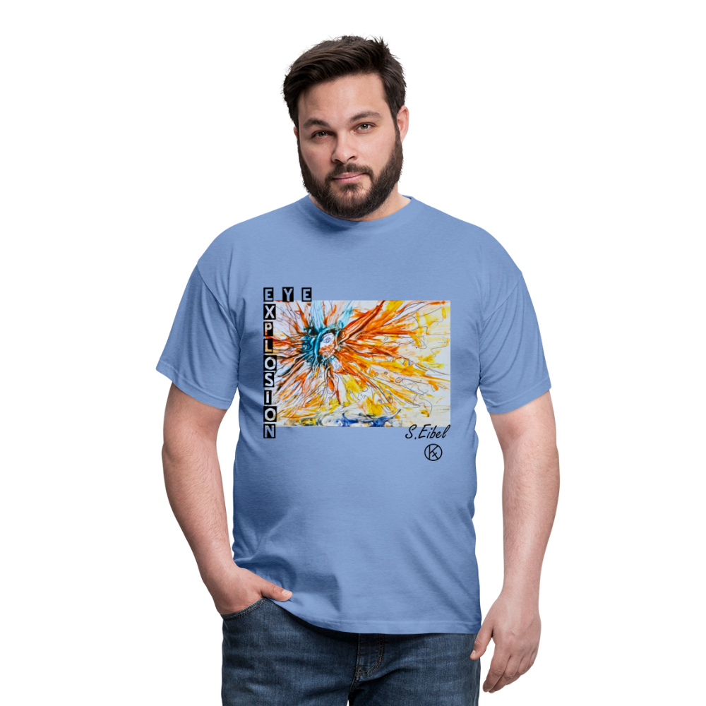 Eye Explosion - eibelartig - Palette - Männer T-Shirt Gildan - carolina blue