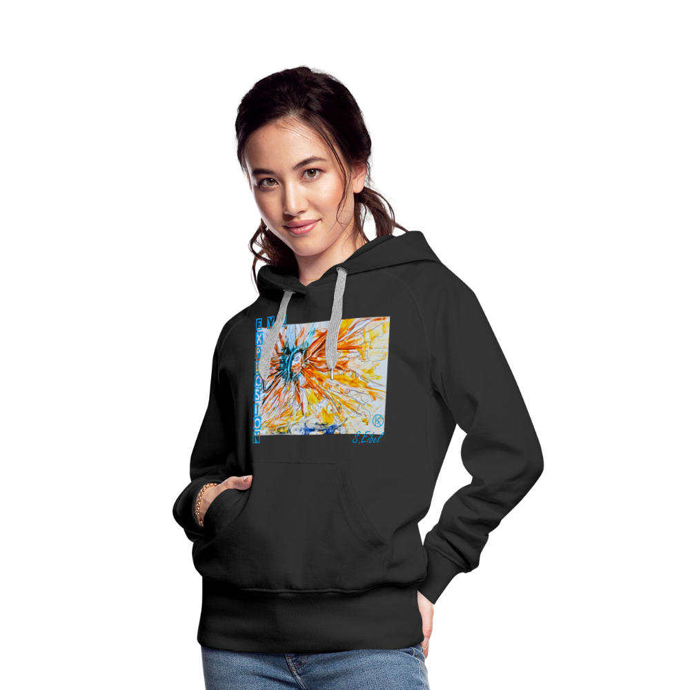 Eye Explosion - eibelartig - Frauen Premium Hoodie - Schwarz