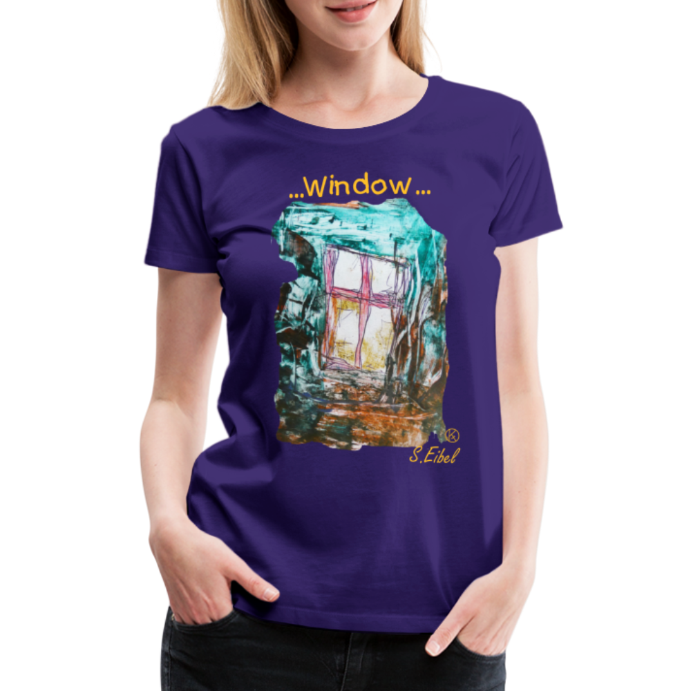 Window - eibelartig - Frauen Premium T-Shirt - Lila