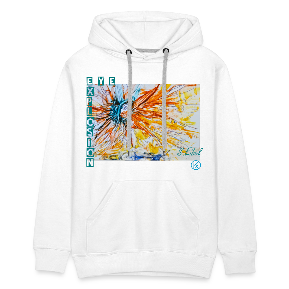 Eye Explosion - eibelartig - Palette - Männer Premium Hoodie - Weiß