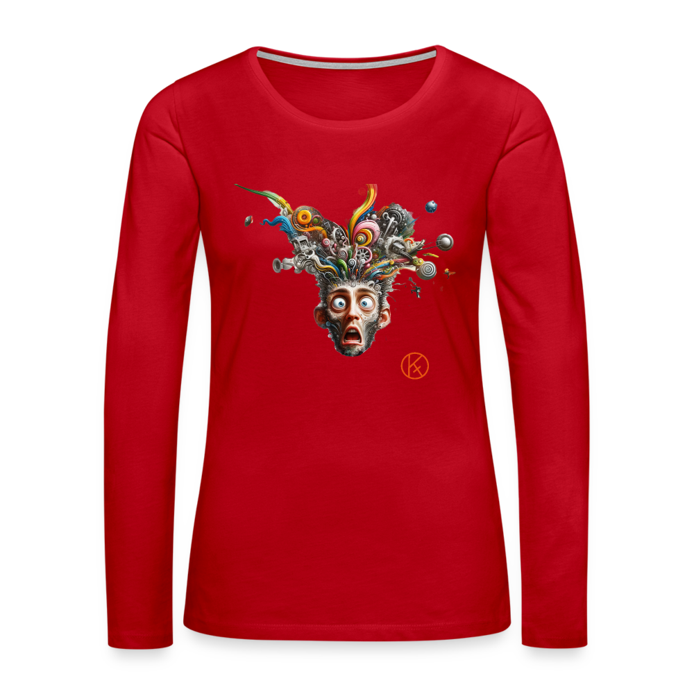 Showroom - Frauen Premium Langarmshirt - Rot