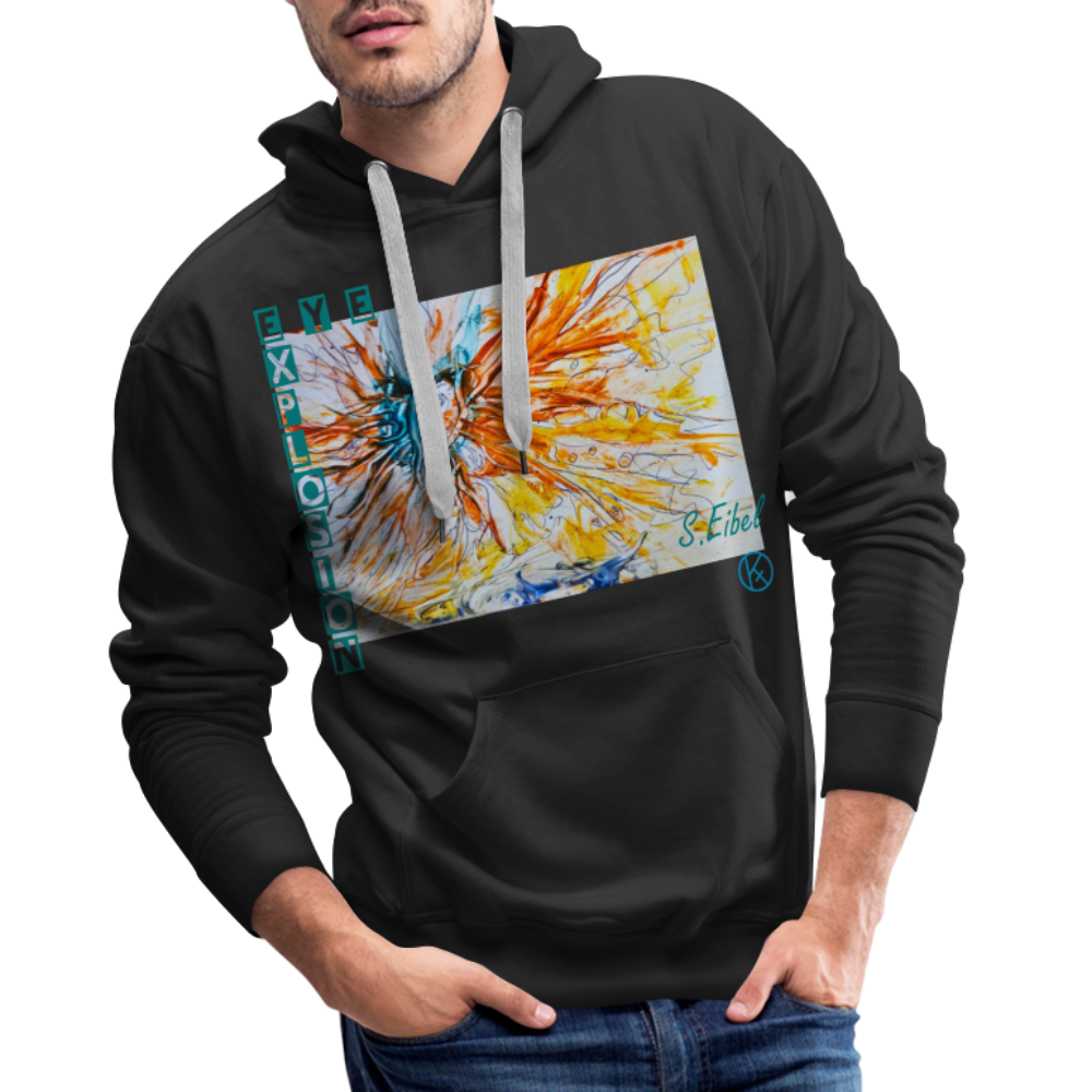 Eye Explosion - eibelartig - Palette - Männer Premium Hoodie - Schwarz