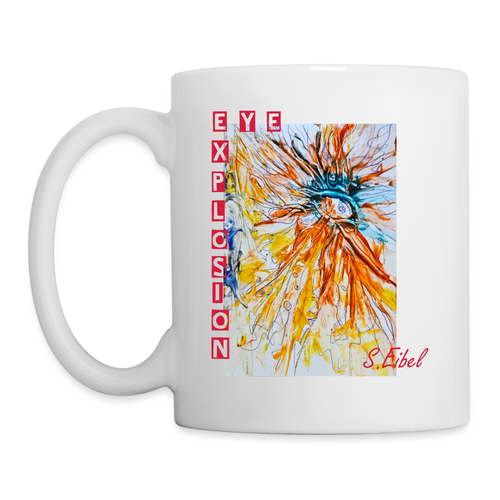 Eye Explosion - eibelartig - Tasse - Weiß