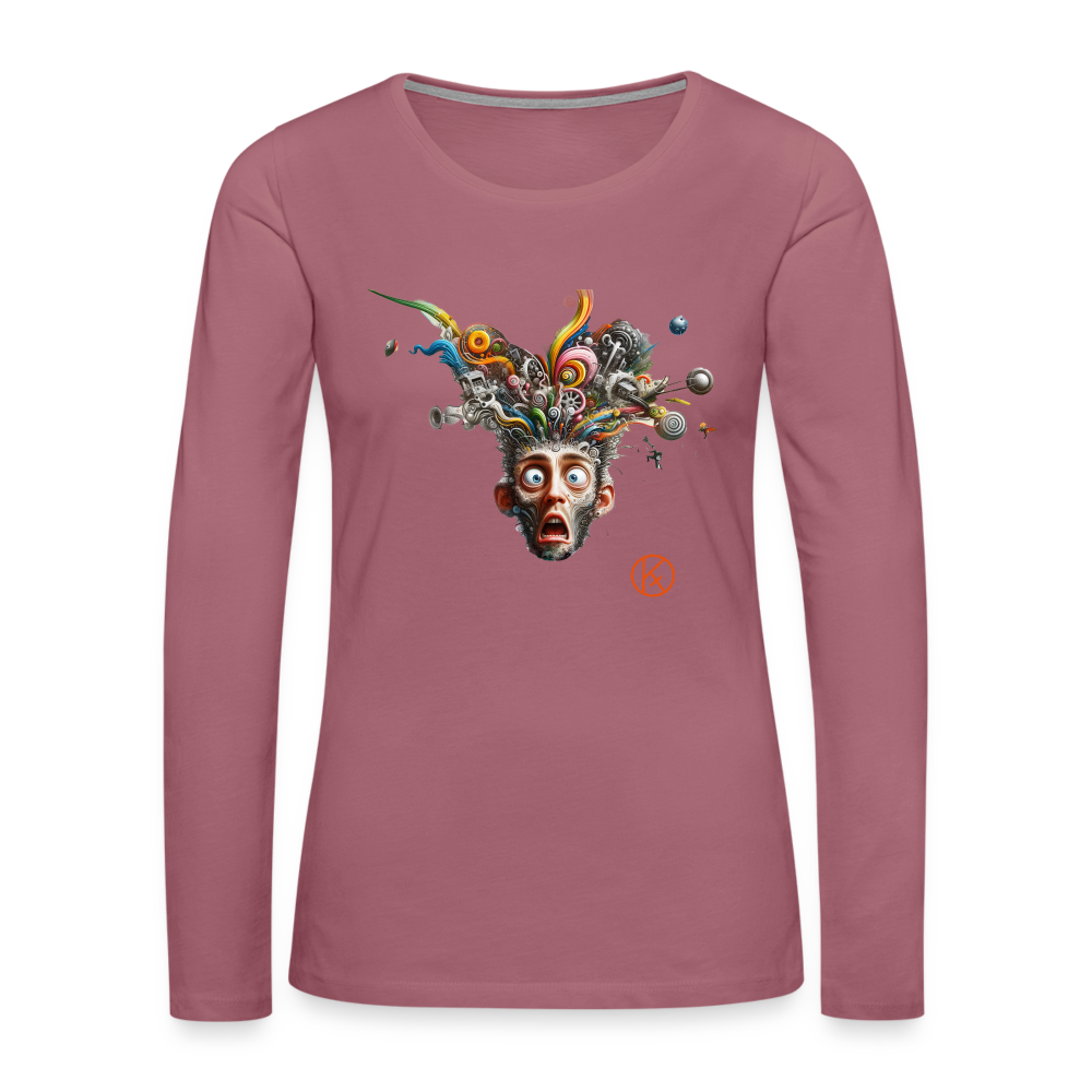 Showroom - Frauen Premium Langarmshirt - Malve