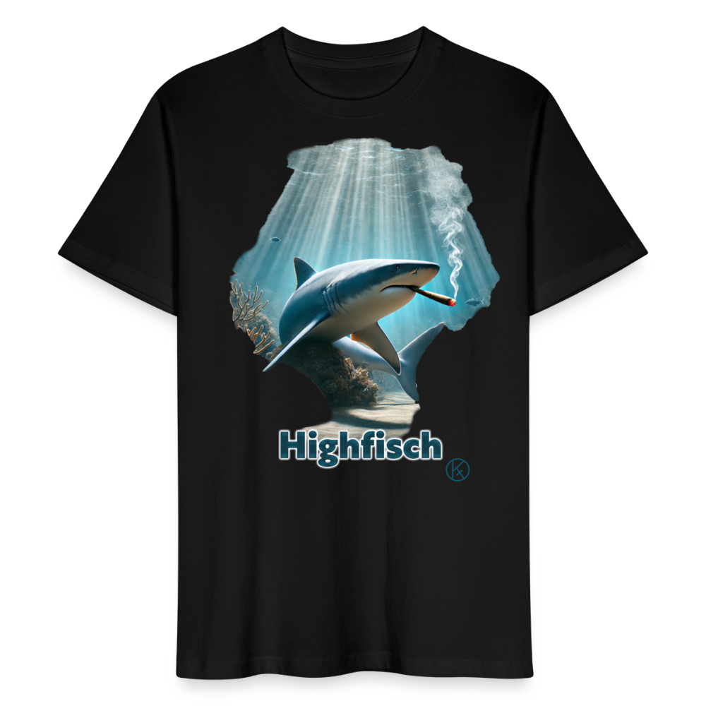 Highfisch - tierisch - Stanley/Stella Unisex T-Shirt CRAFTER - Schwarz