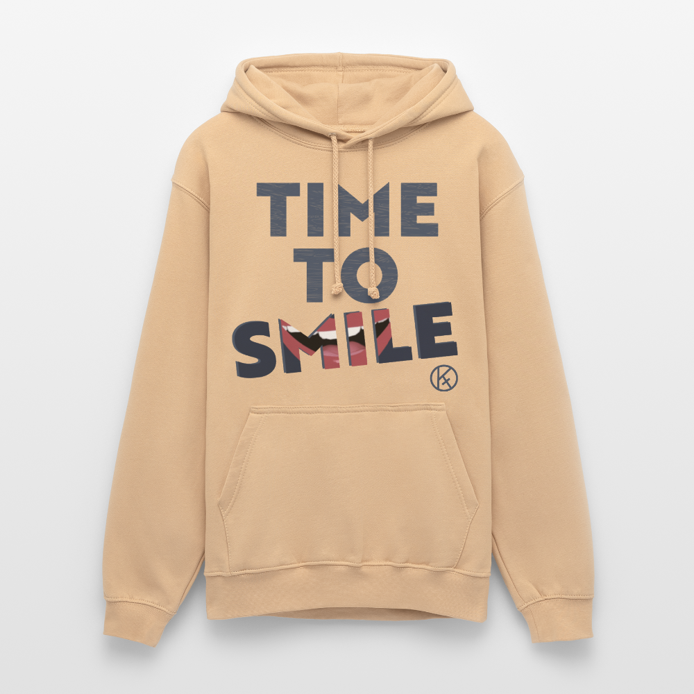 Time to smile - Unisex Hoodie AWDis Just Hoods - Pfirsich