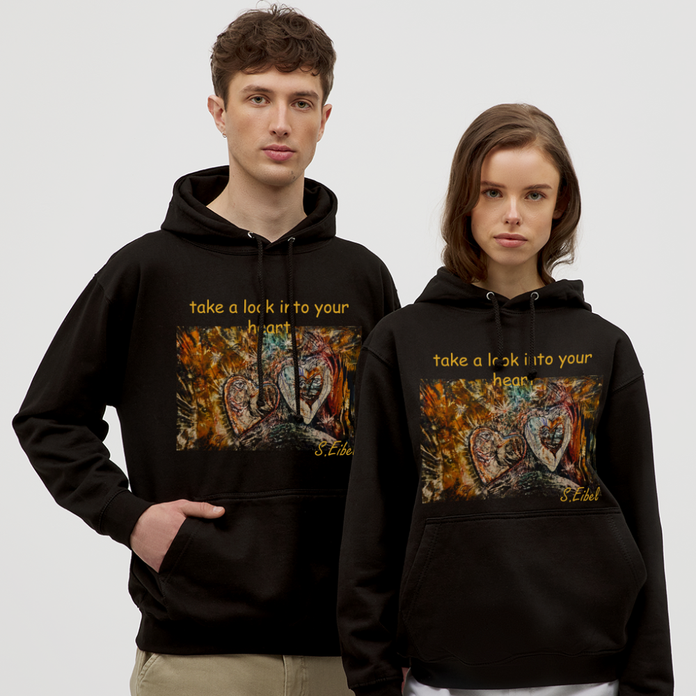 take a look into your heart - Unisex Hoodie - Schwarz