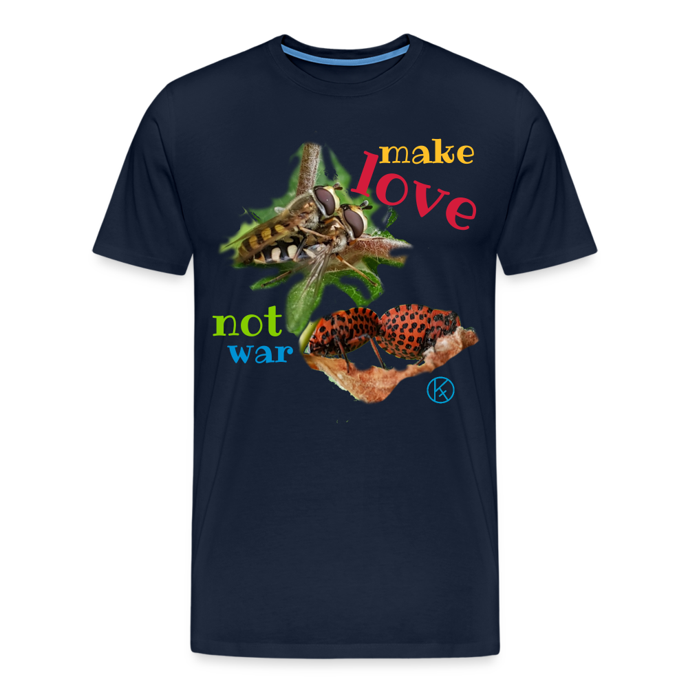 make-love - tierisches - Männer Premium T-Shirt - Navy