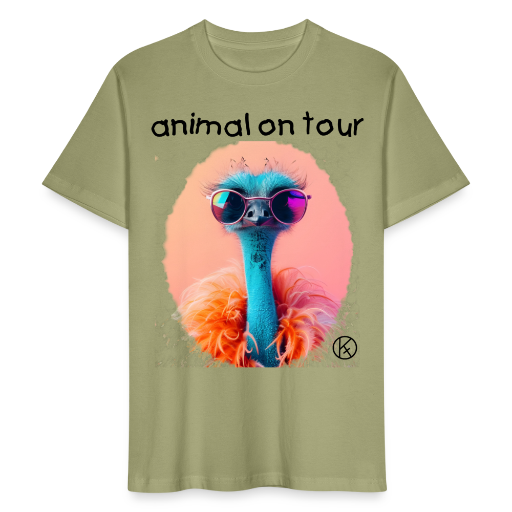 animal on tour-strauss - tierisches - Stanley/Stella Unisex T-Shirt CRAFTER - Nebelgrün