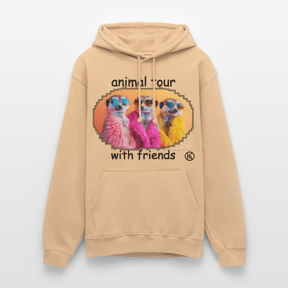 animal on tour-friends - tierisches - Unisex Hoodie - Pfirsich
