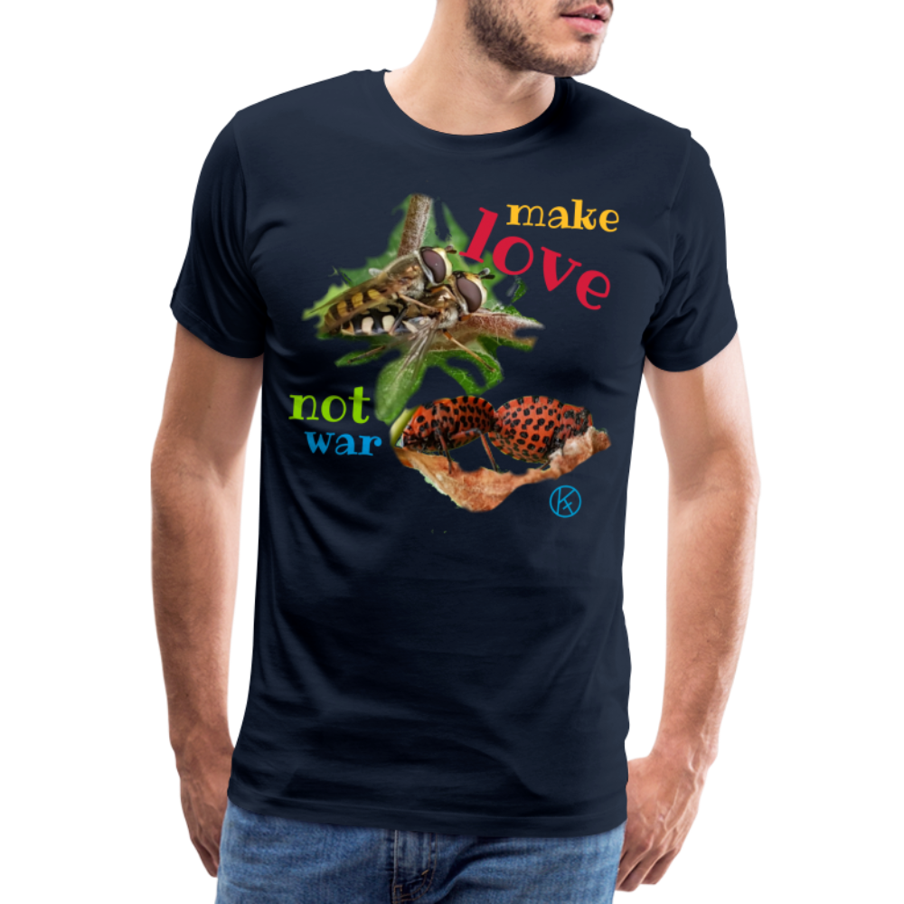 make-love - tierisches - Männer Premium T-Shirt - Navy