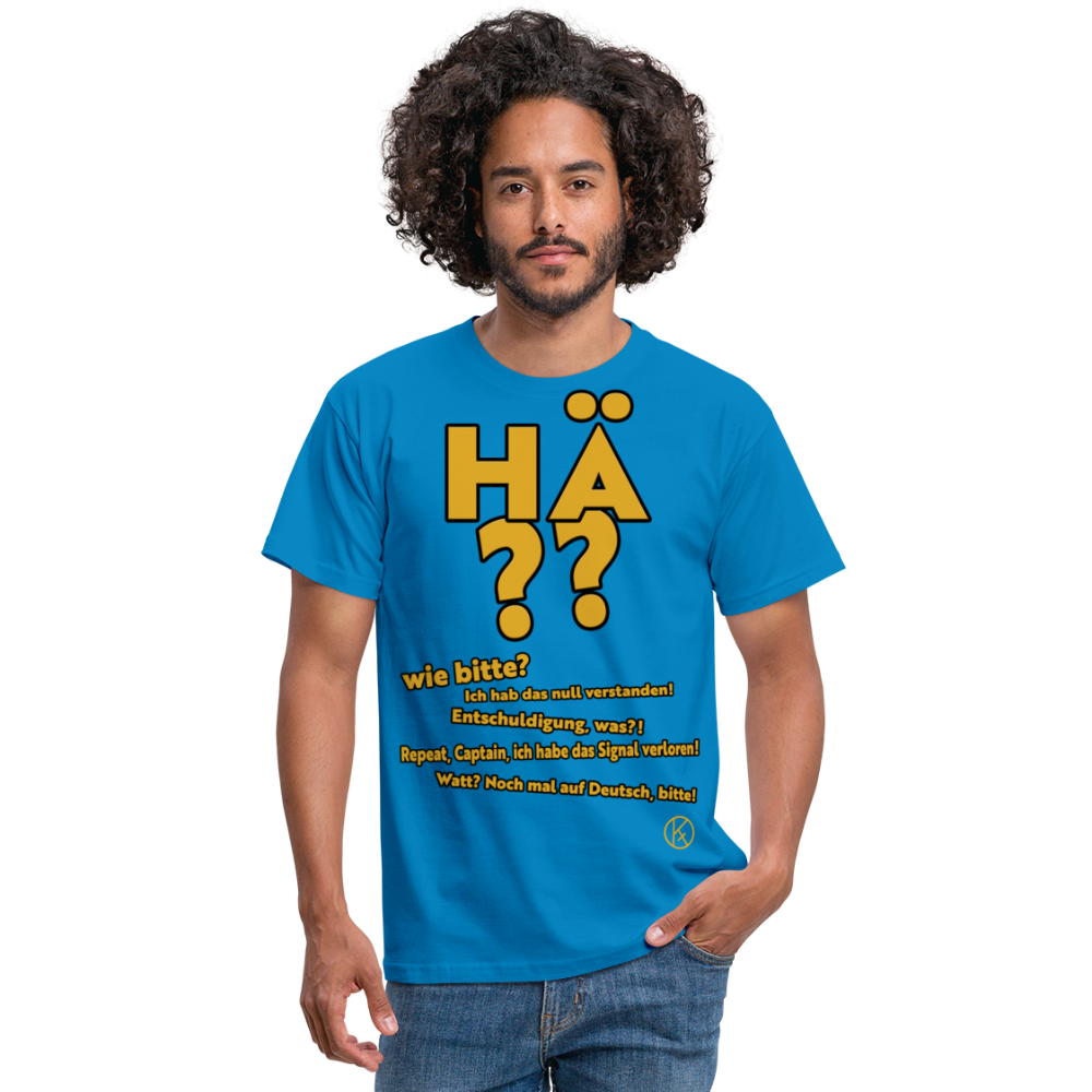 hä?? - witzig - Männer T-Shirt - Royalblau