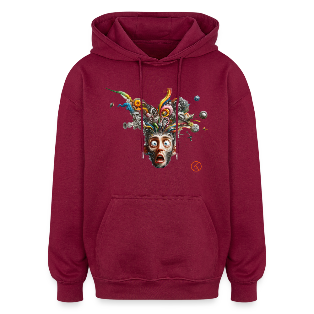 Showroom - Oversized Unisex Hoodie Build your Brand - Burgunderrot