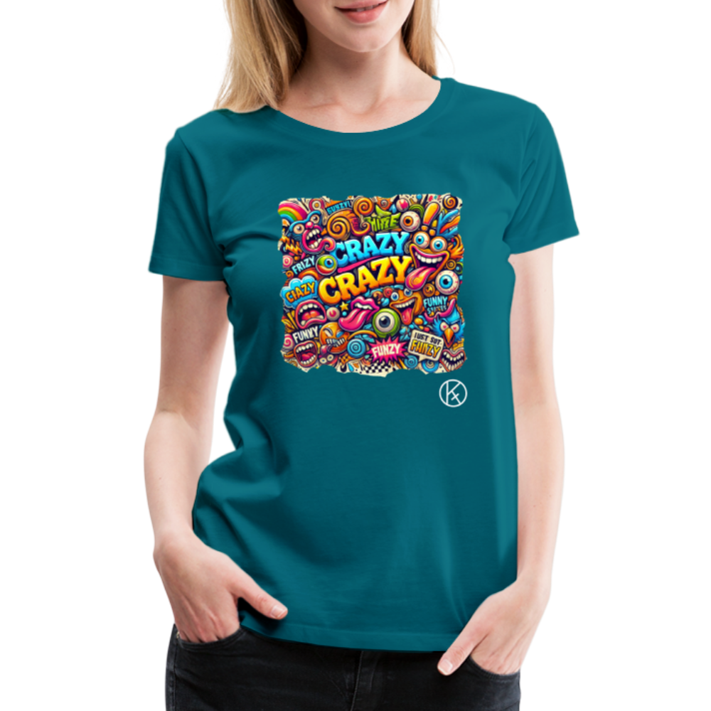 crazy - Frauen Premium T-Shirt - Divablau