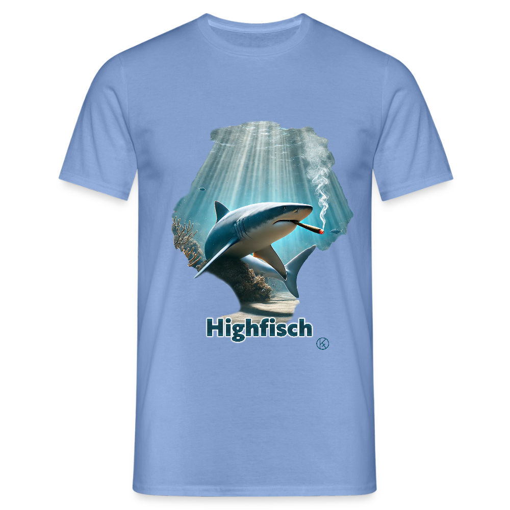 Highfish - tierisch - Männer T-Shirt - carolina blue
