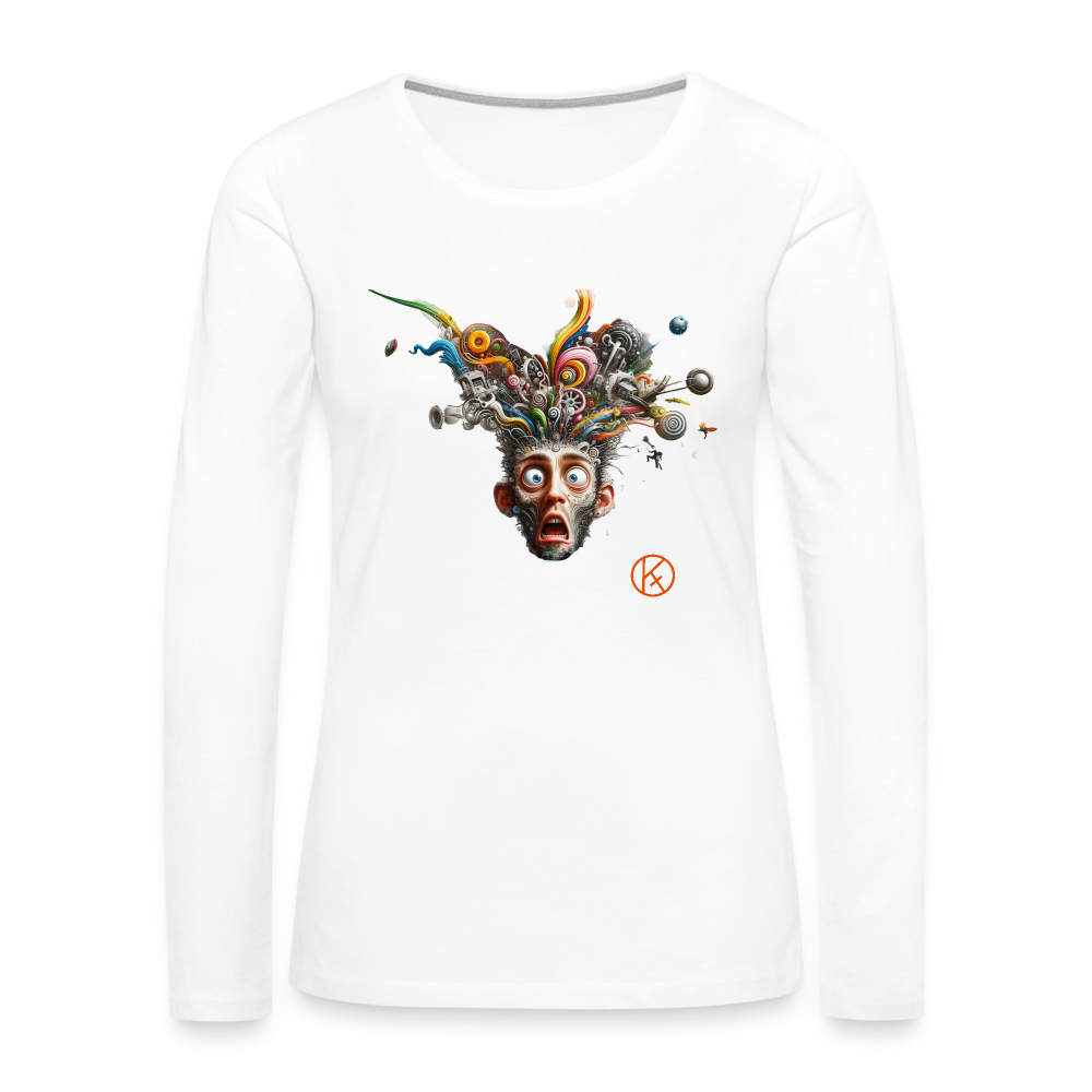 Showroom - Frauen Premium Langarmshirt - Weiß