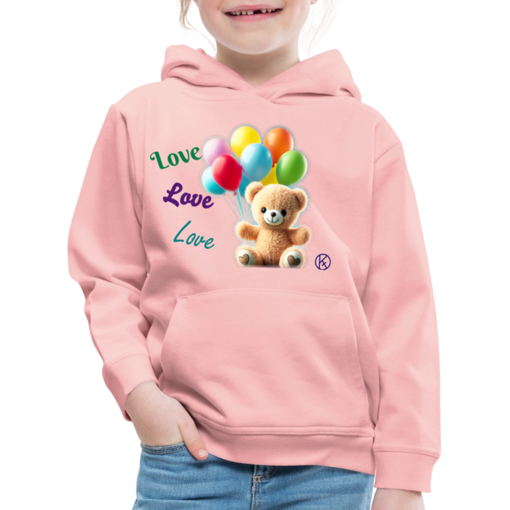 Love-Bear - tierisches - Teenager - Kinder Premium Hoodie - Kristallrosa
