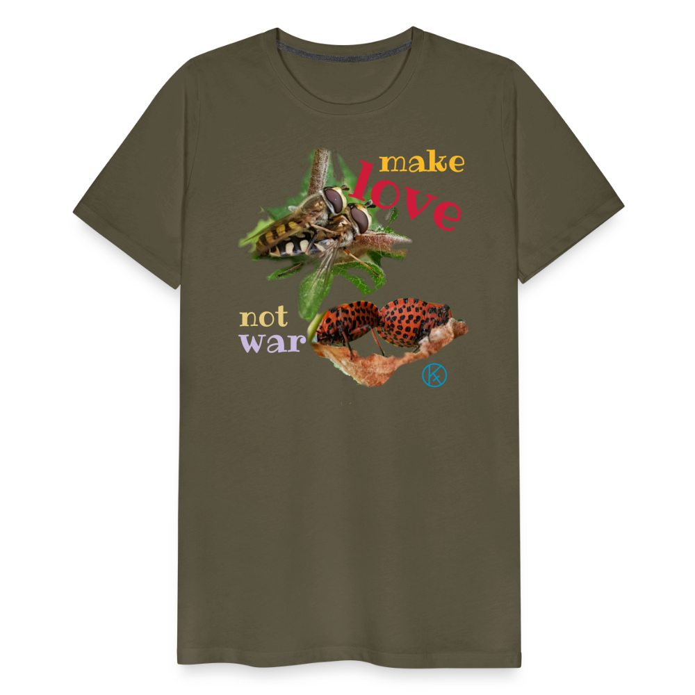 make-love - tierisches - Männer Premium T-Shirt | Spreadshirt 812 Spreadshirt - Khaki