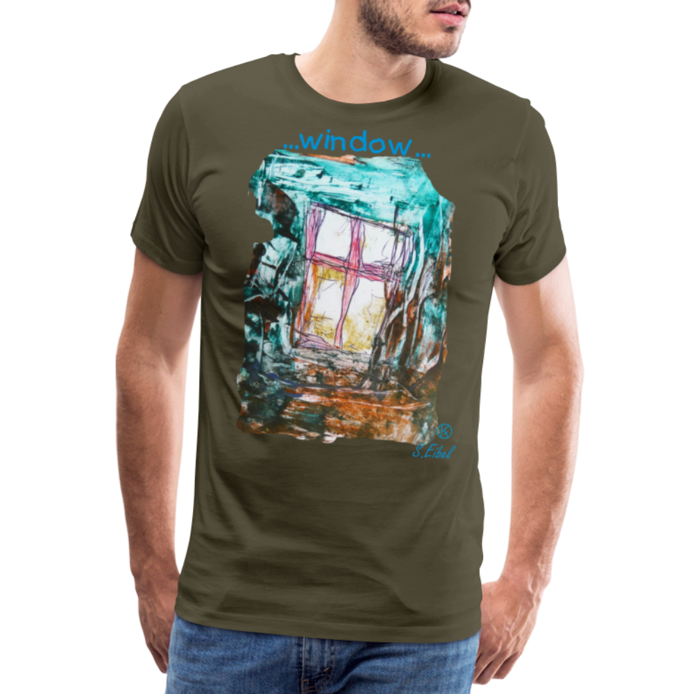 Window - eibelartig - Männer Premium T-Shirt - Khaki