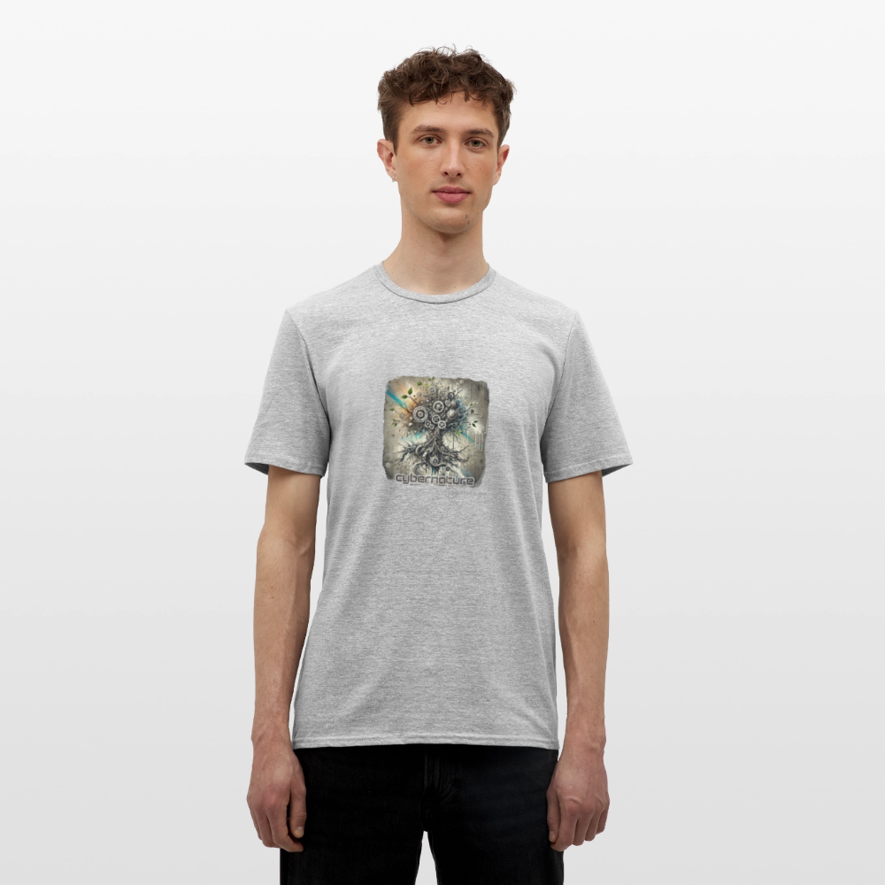 cybernature - Männer T-Shirt - Grau meliert
