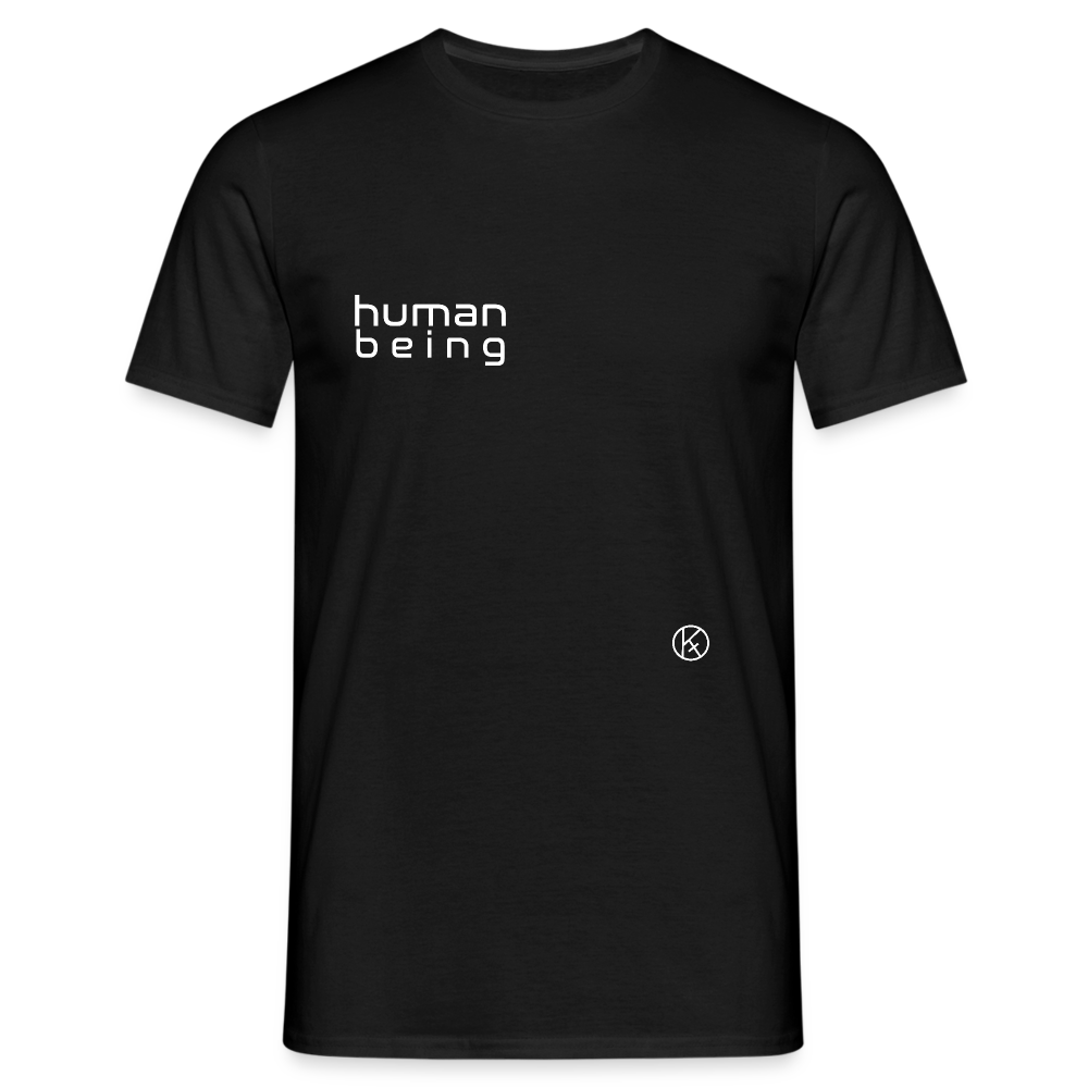 human being - Männer T-Shirt - Schwarz