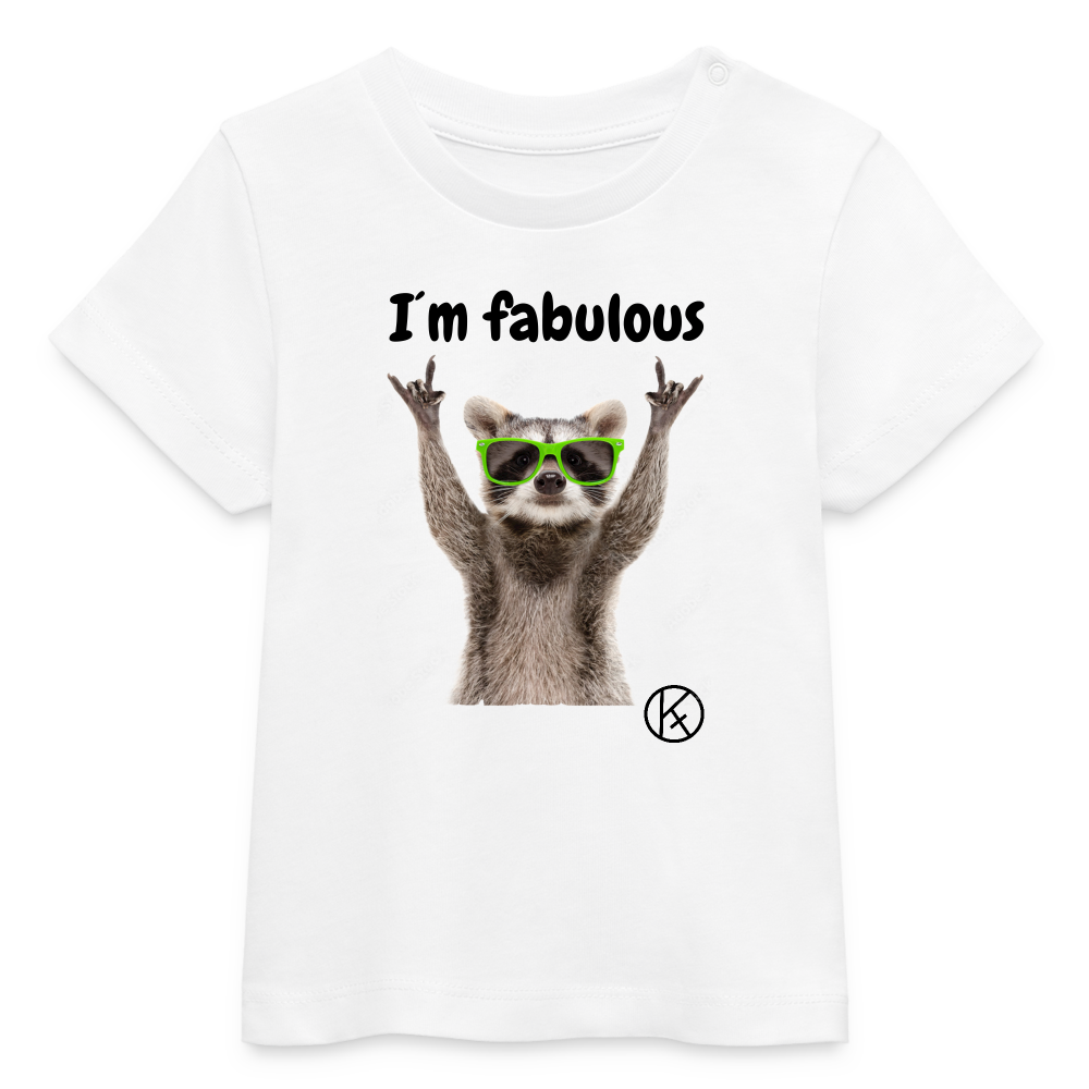 fabulous-waschbaer - tierisches - Stanley/Stella Baby Bio-T-Shirt BABY CREATOR Stanley Stella - Weiß