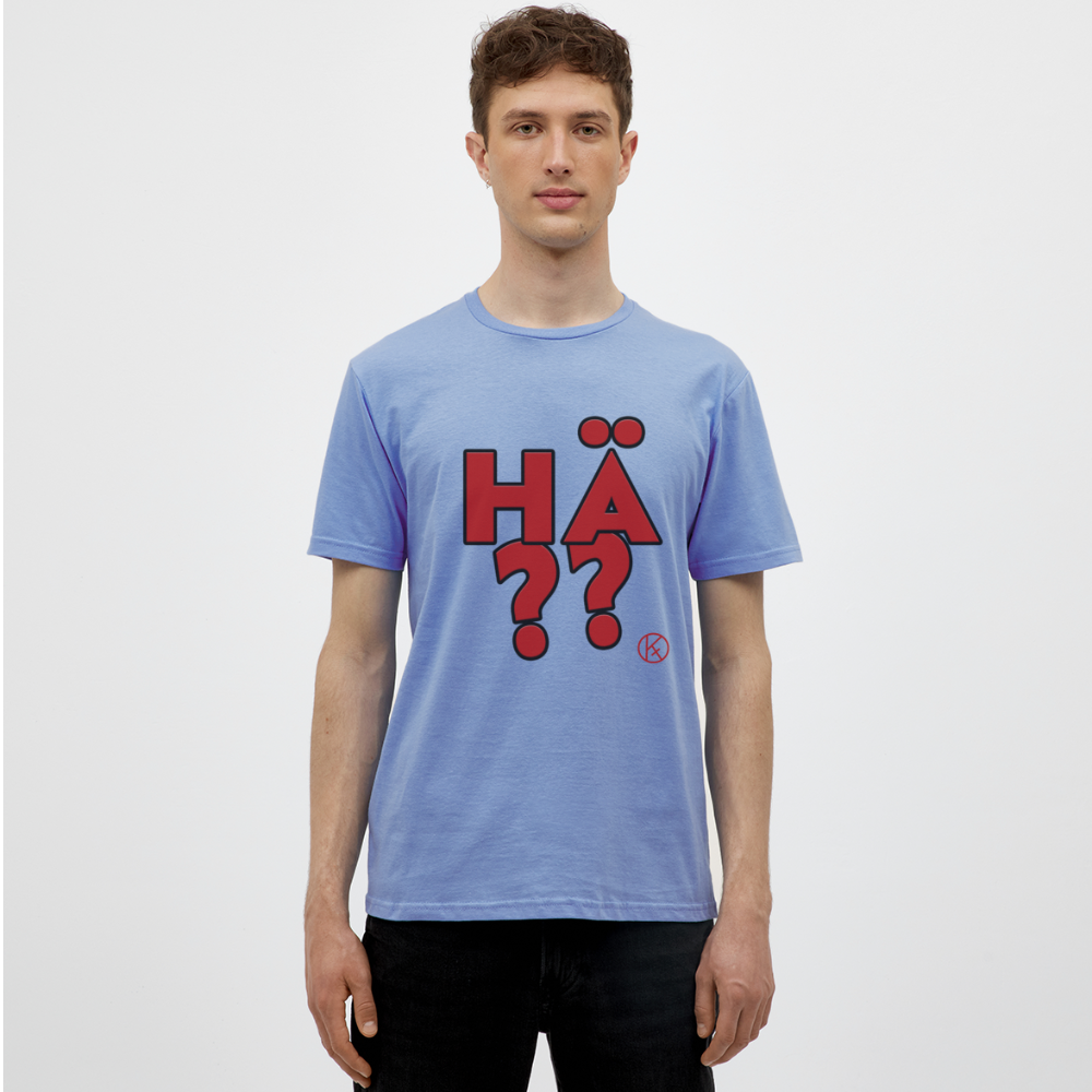 hä?? - rot - witzig - Männer T-Shirt - carolina blue