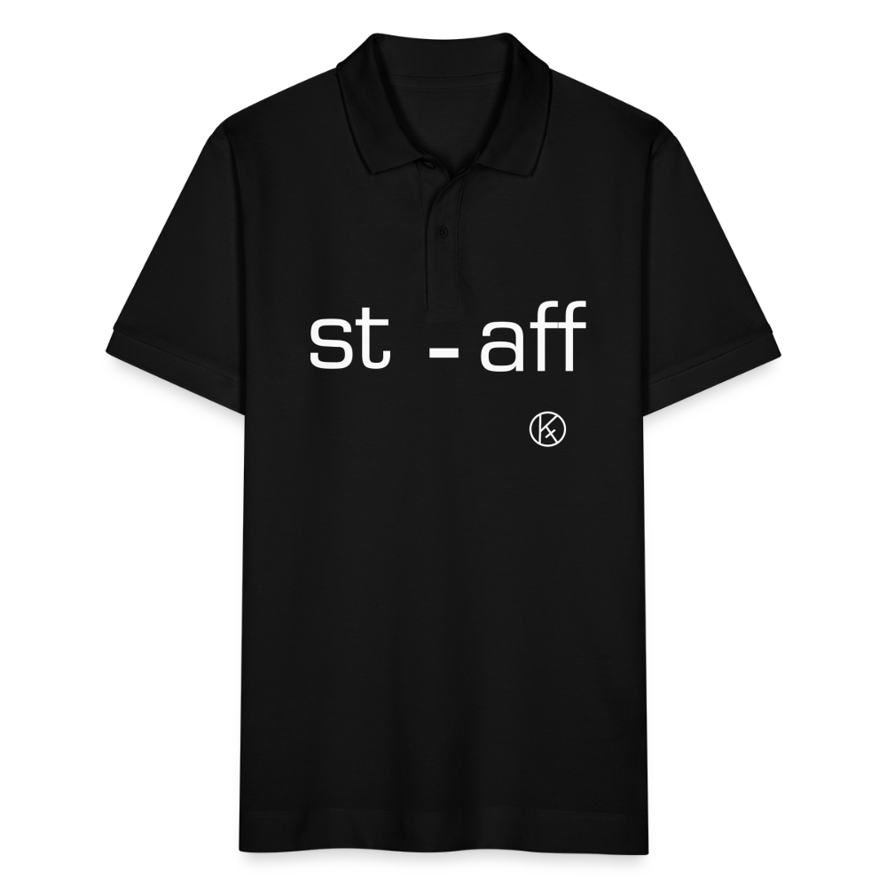 staff2 - witzig - Stanley/Stella Unisex Bio-Poloshirt PREPSTER - Schwarz