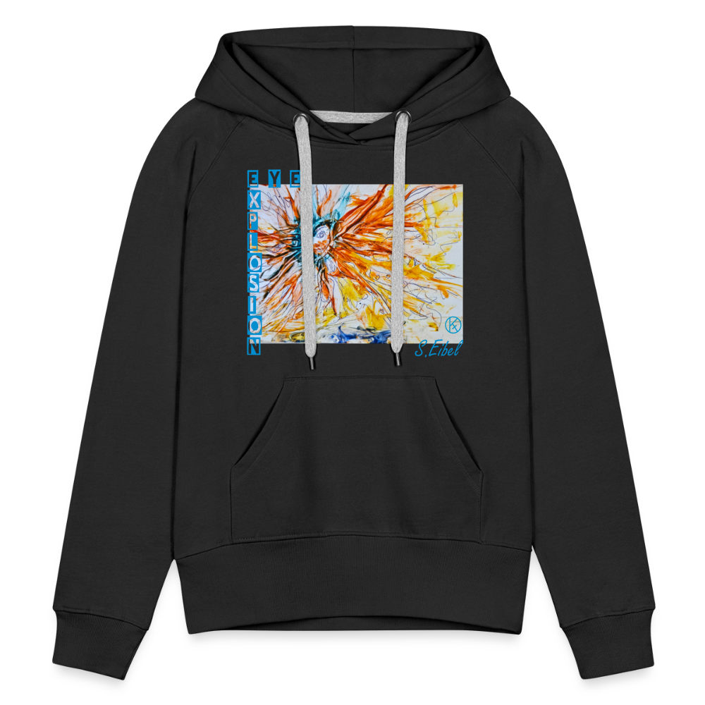 Eye Explosion - eibelartig - Frauen Premium Hoodie - Schwarz
