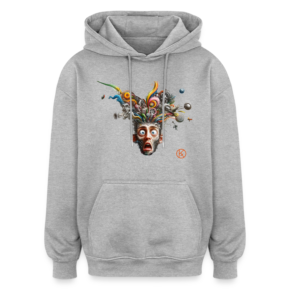 Showroom - Oversized Unisex Hoodie Build your Brand - Grau meliert