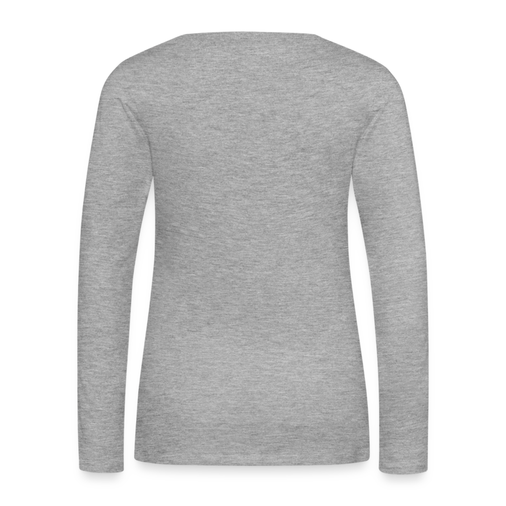 Showroom - Frauen Premium Langarmshirt - Grau meliert