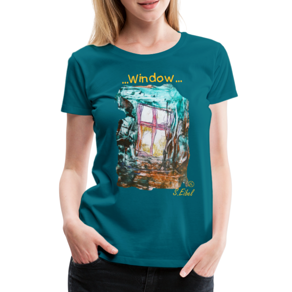Window - eibelartig - Frauen Premium T-Shirt - Divablau