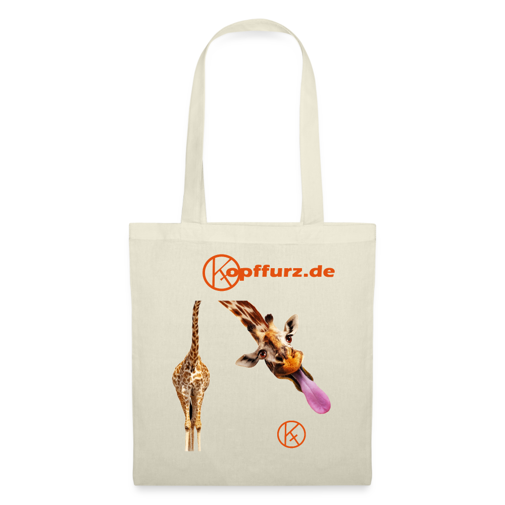 lecker-giraffe - tierisches - Stoffbeutel - Natur