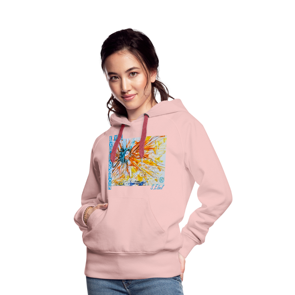 Eye Explosion - eibelartig - Frauen Premium Hoodie - Kristallrosa