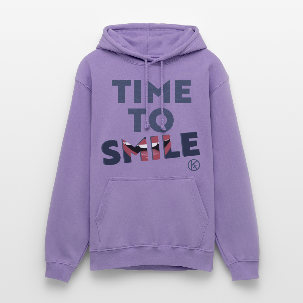 Time to smile - Unisex Hoodie AWDis Just Hoods - Lavendel
