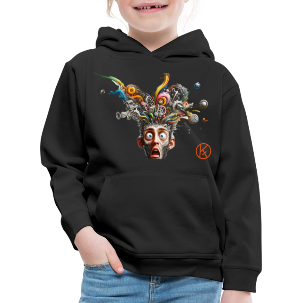 Showroom - Kinder Premium Hoodie Spreadshirt - Schwarz
