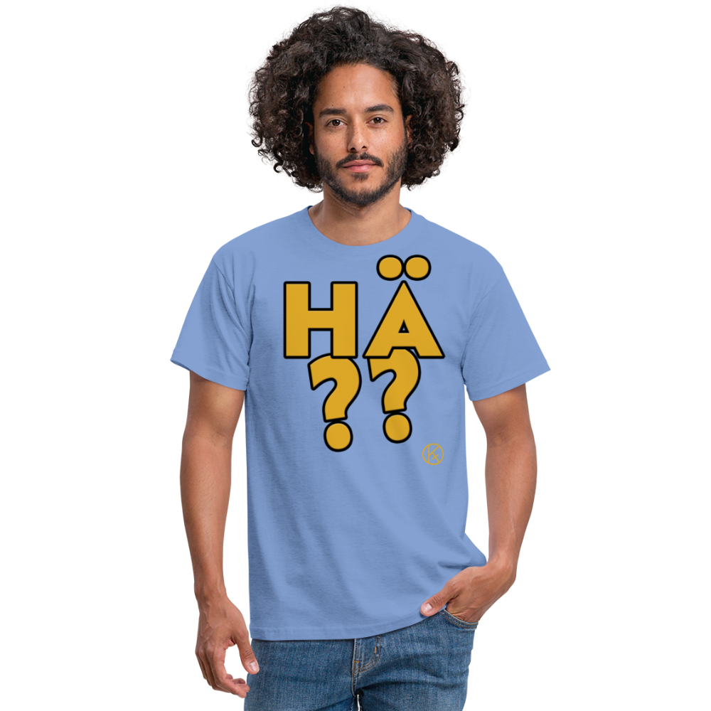hä?? - gelb - witzig - Männer T-Shirt - carolina blue