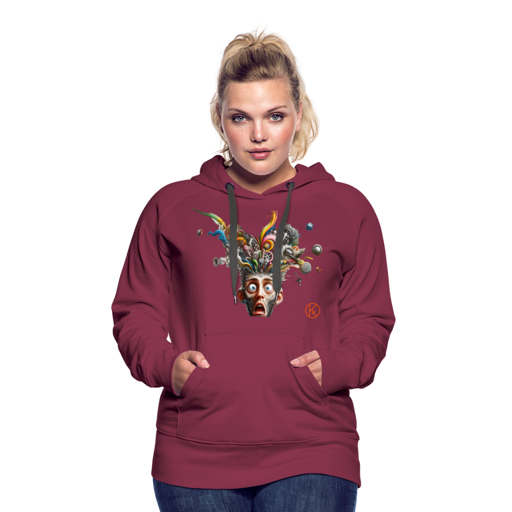 Showroom - Frauen Premium Hoodie Spreadshirt - Bordeaux