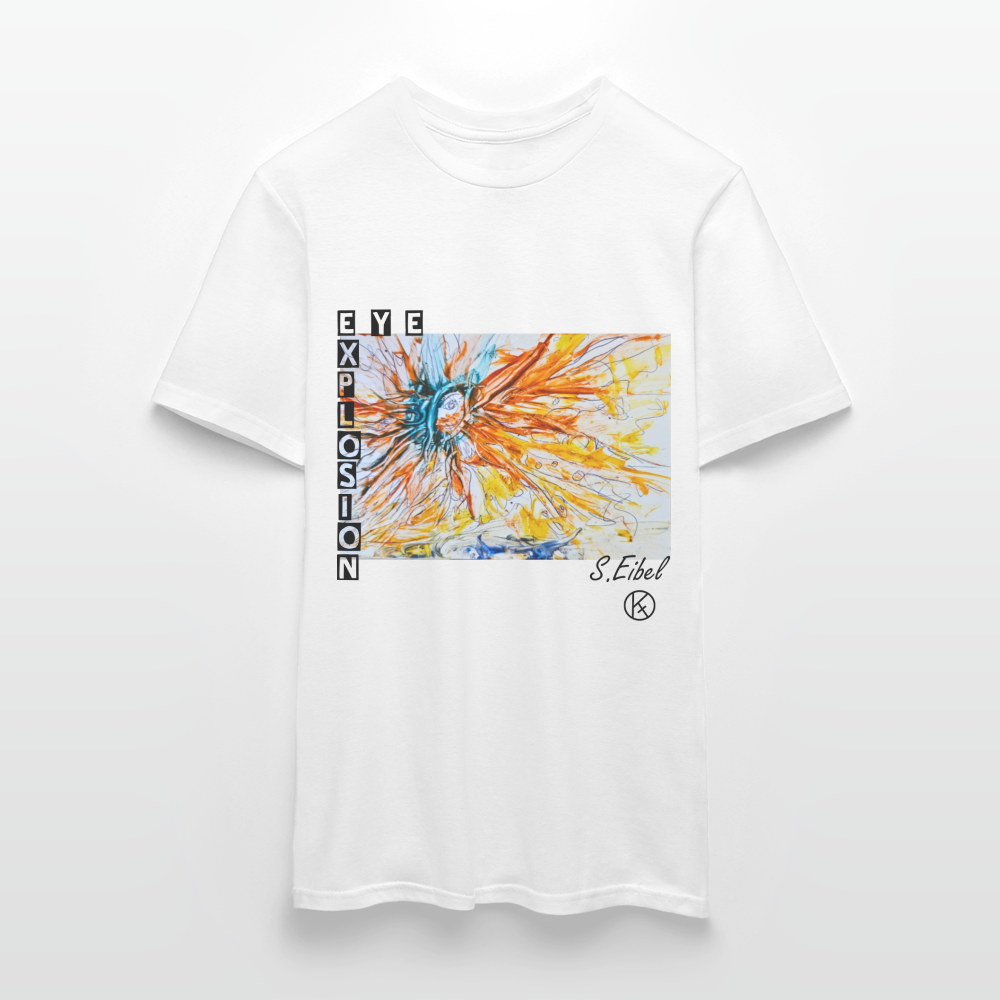 Eye Explosion - eibelartig - Palette - Männer T-Shirt Gildan - Weiß