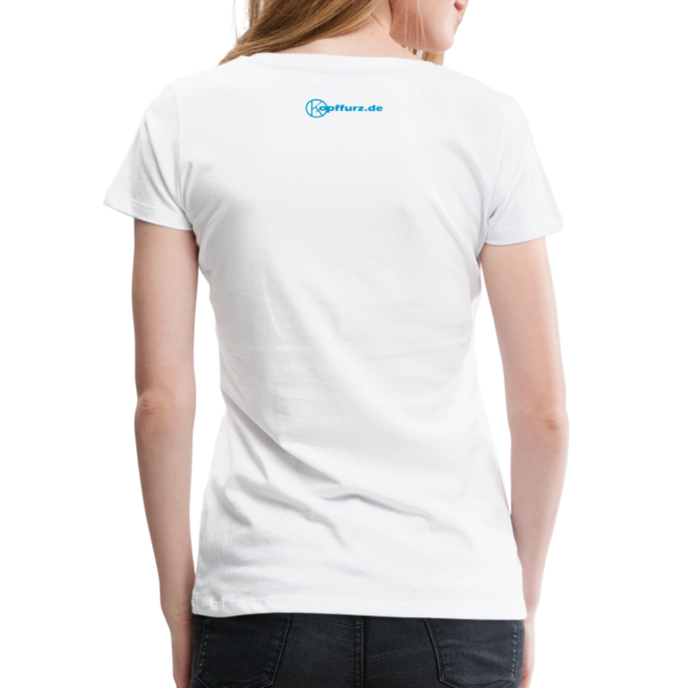 Music is my therapy - Frauen Premium T-Shirt - Weiß